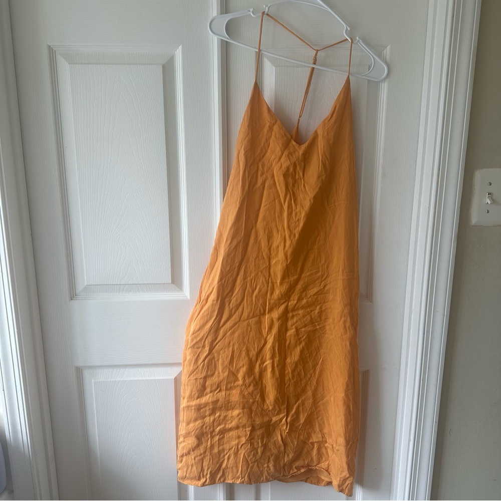 Zara Orange Slip Dress